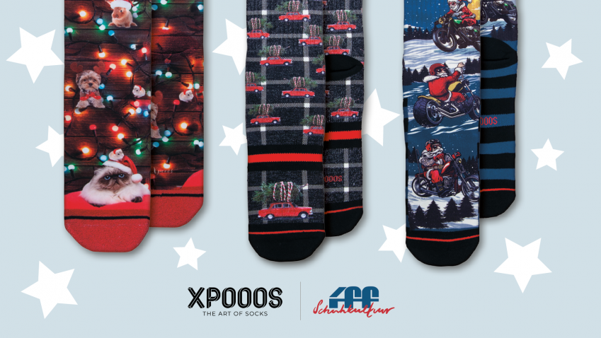 XPOOOS Socken - ausdrucksstark und unverwechselbar